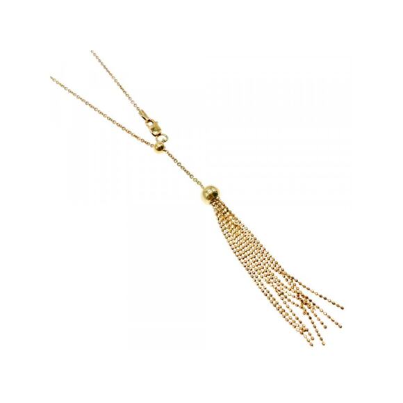 925 Sterling Silver Gold Plated Necklace - Chain Italy